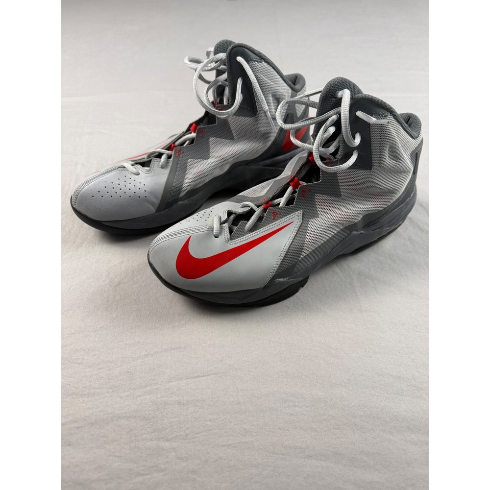 Nike Air Max Stutter Step 2 Mens Basketball Shoes Grey Red 653455-005 Size 11.5